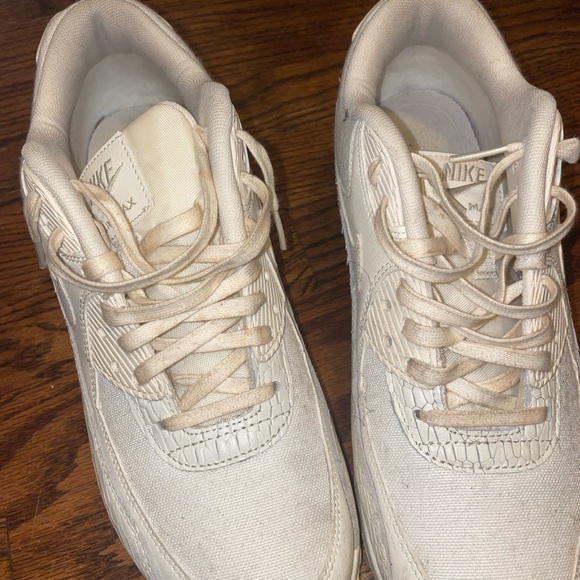 White Snakeskin Nike Air Max 90 - Picture 3 of 7